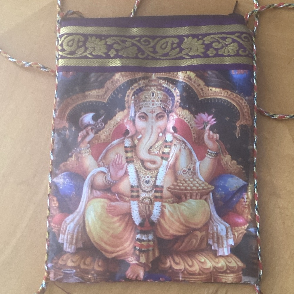 Colorful Ganesh Printed Mini Bag